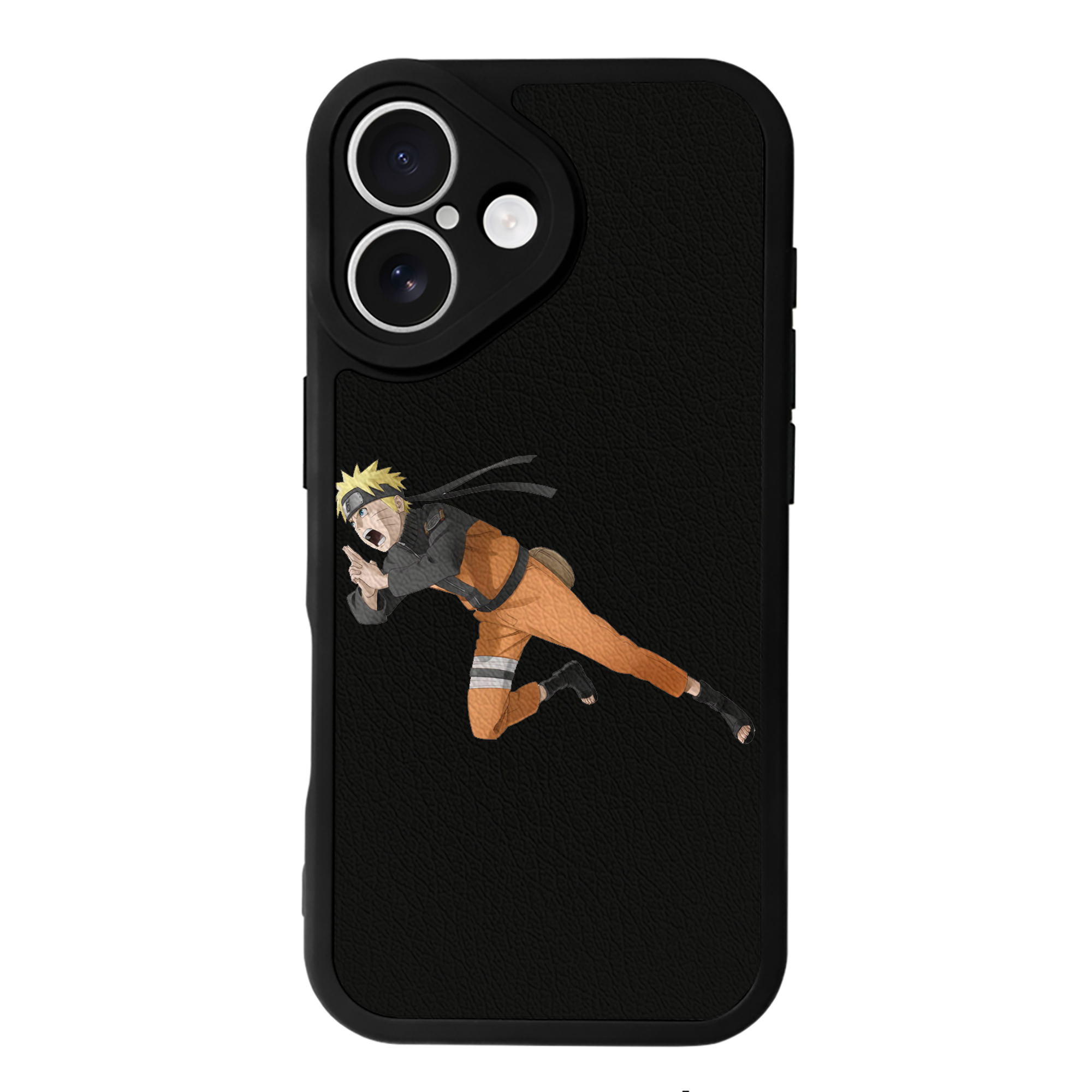 （画像用） NARUTO -ナルト- うずまき ナルト Uzumaki Naruto 【iPhone 16シリーズ対応】シリコンスマホケース（レザー調） 材質：シリコン